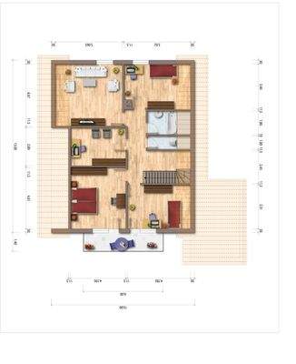 Grundriss-Skizze Dachgeschoss