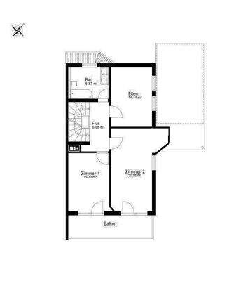 Grundriss Obergeschoss