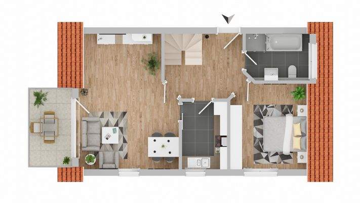 Grundriss untere Ebene