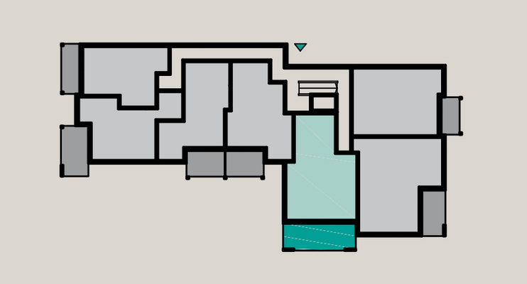 Übersicht 2.OG - Wohnung 2.06 (grün markiert)