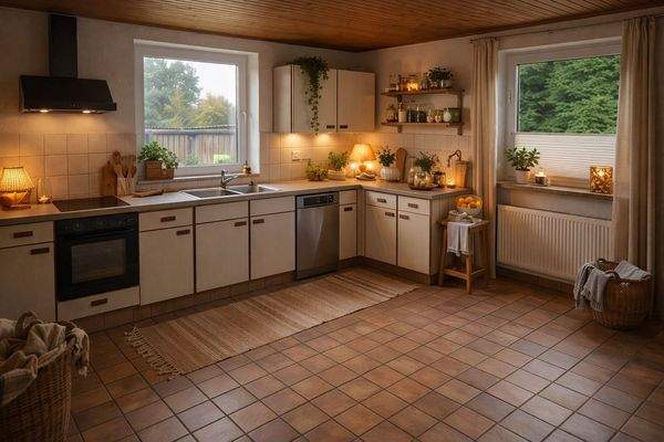 KI-generiertes Wohnbeispiel Küche