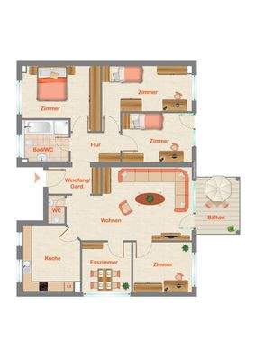 unverbindliche Grundrissdarstellung