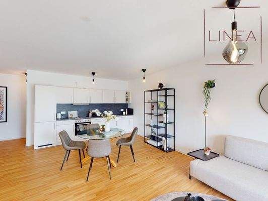 Wohn- und Essbereich (Musterwohnung)