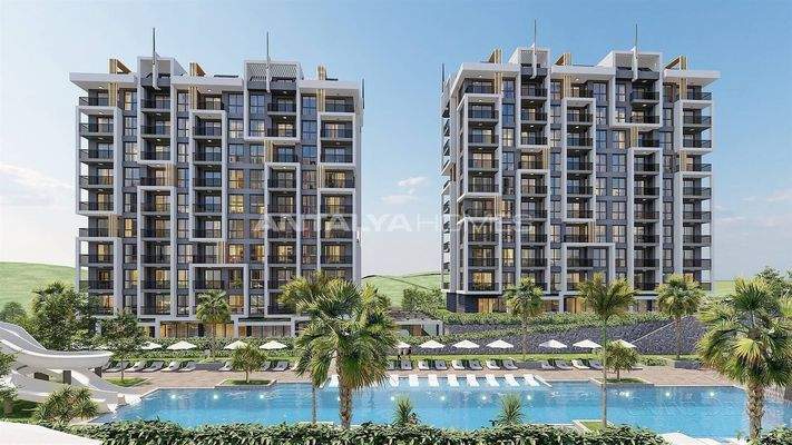 Apartments in a Complex with Rich Social Amenities in Alanya