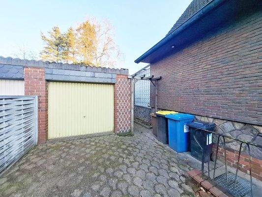 Blick auf die Garage