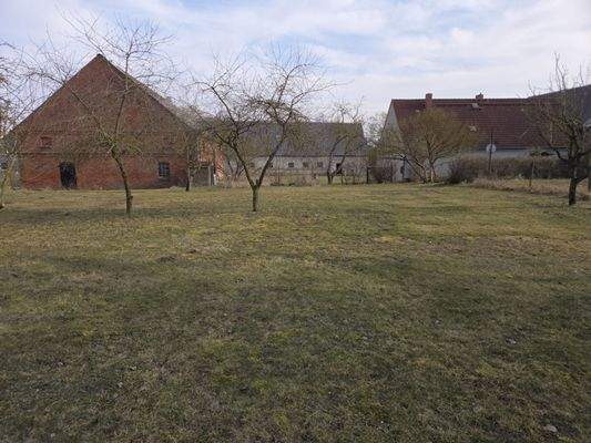 Blick von der Wiese z. Haus