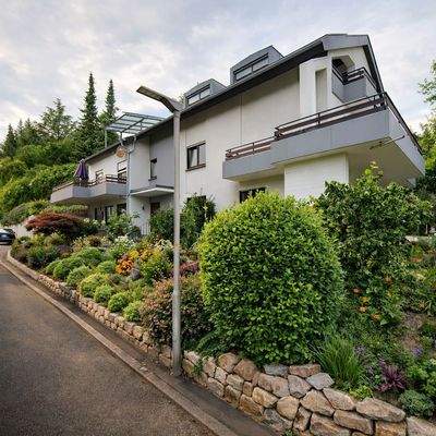 Modernes Haus mit Garten