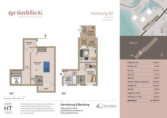 Grundriss Wohnung Nr. 60