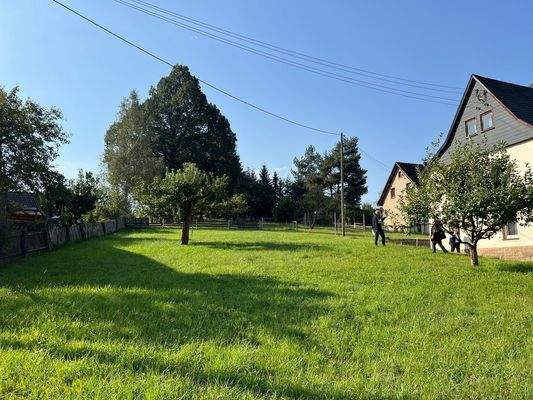 Blickauf das herrliche Grundstück