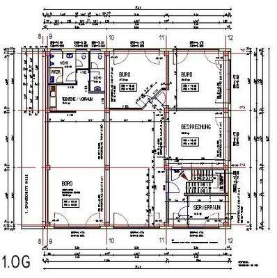 Grundriss 1. OG (Büro)