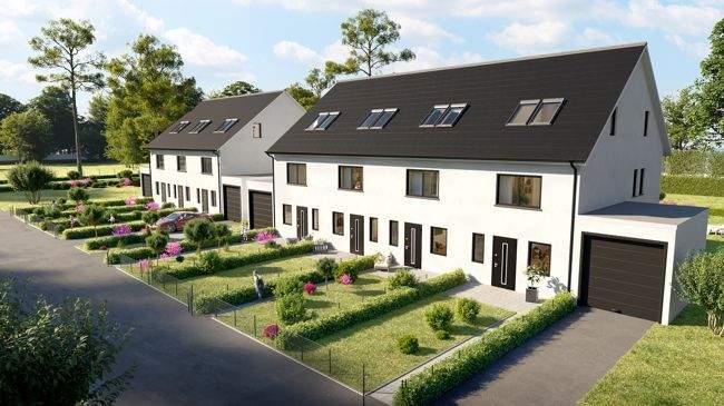 Neubau von 7 modernen Reihenhäusern