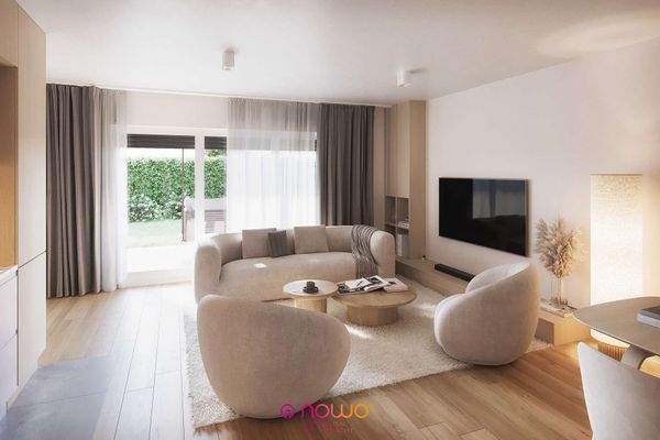 Whg. 1 - Teilansicht Wohnbereich mit Zugang zur Terrasse