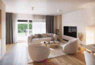 Whg. 1 - Teilansicht Wohnbereich mit Zugang zur Terrasse