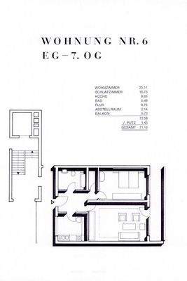 Grundriss Wohnung Nr. 6