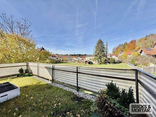 unverbaubarer Blick von der Loggia