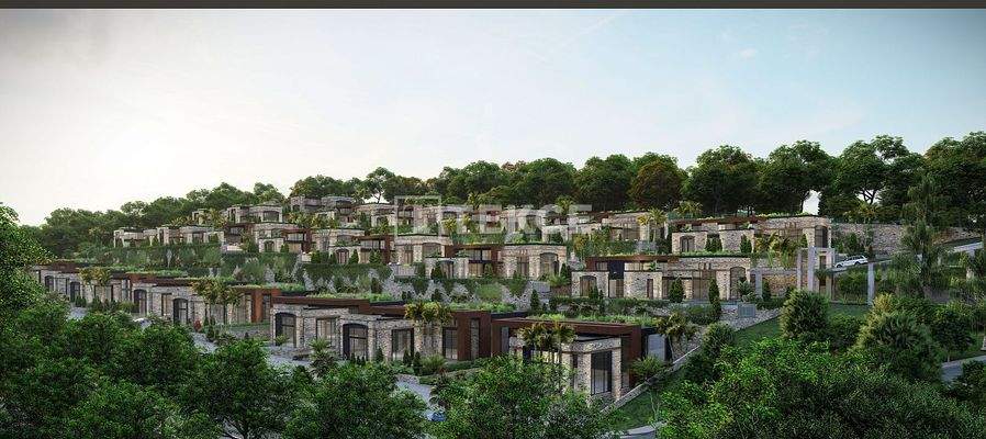 Modern Design Houses with Private Pools in the Center of Bodrum