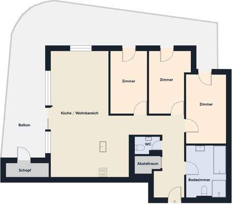 Grundriss ohne Maßstab