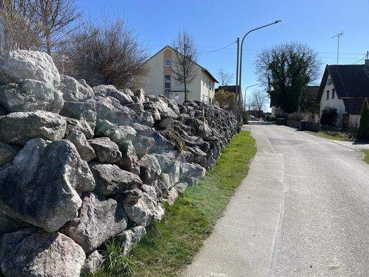 massive Gartenbefestigung