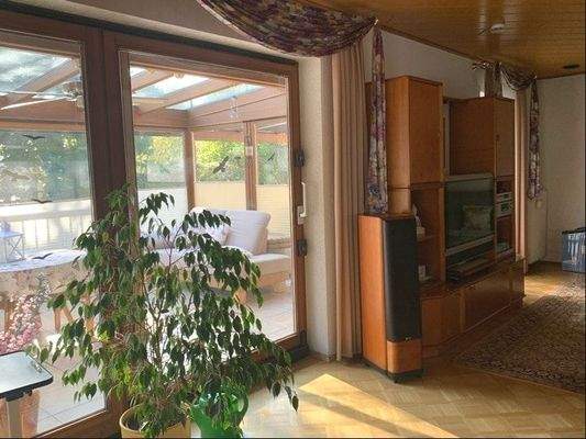 Terrassentür zum Wintergarten