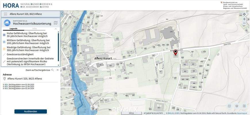 3812-313 Hochwasserrisikozone