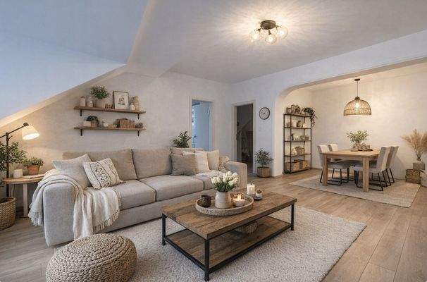 Möblierungsbeispiel Wohnzimmer