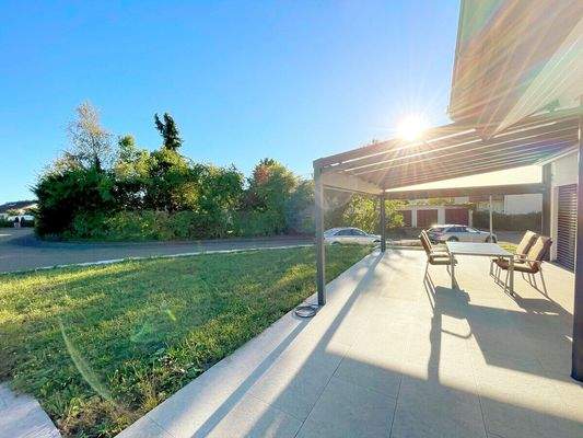 Terrassenansicht nach Westen