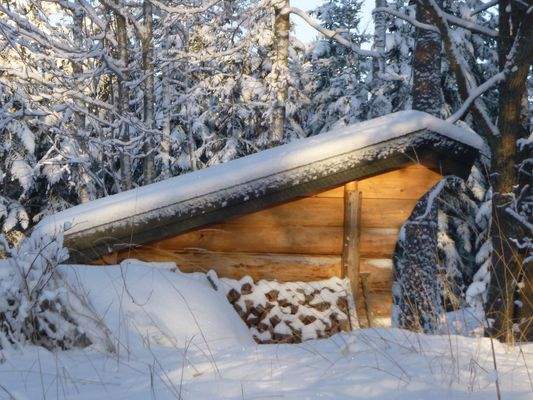 Grillplatz im Winter