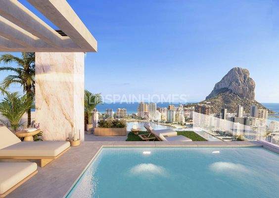 Stunning Sea View Flats with Pool in Calpe Alicante