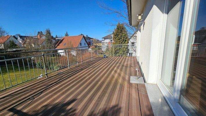 Balkon zur Gartenseite