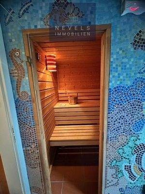 Sauna im Untergeschoss