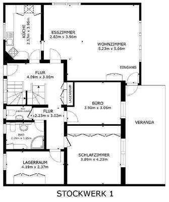 Erdgeschoss-Grundriss