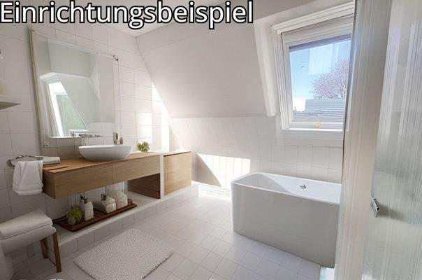 Helles Bad mit Badewanne und Dusche