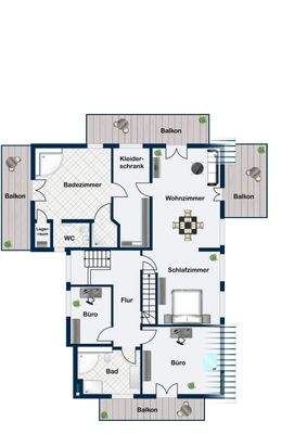 Grundriss Obergeschoss