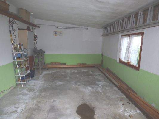 Blick in die Garage