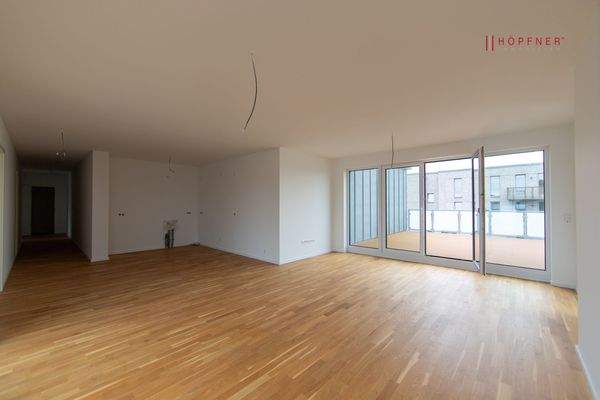 offene Küche mit Wohnbereich