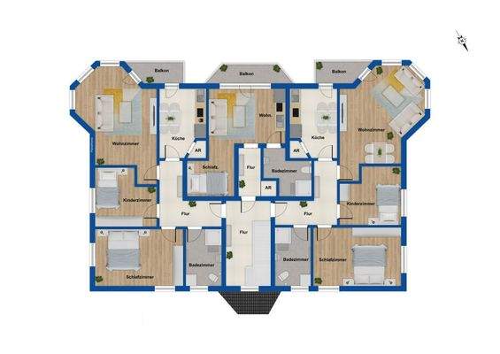 Grundriss Obergeschoss