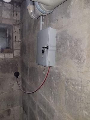 Glasfaseranschluss im Keller