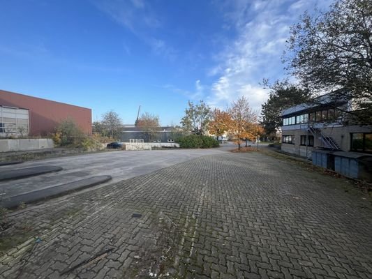 Blick Richtung Zufahrtsstraße