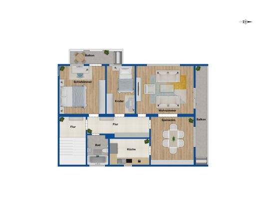 Grundriss Obergeschoss