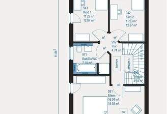 Grundriss Obergeschoss