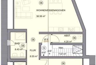 Wohnung  Maisonette Obergeschoss , ca. 110 m²