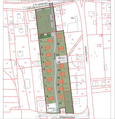 Aufteilung Grundstücke