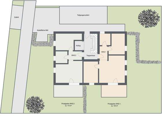 Grundriss Grundstück