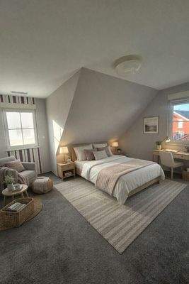 Gästezimmer (Möbel sind virtuell eingefügt)