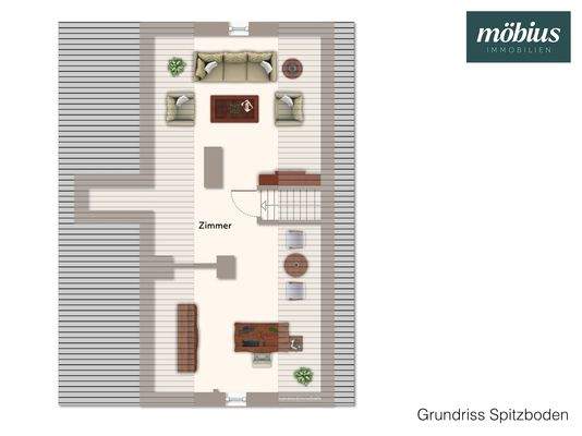 Grundriss Spitzboden