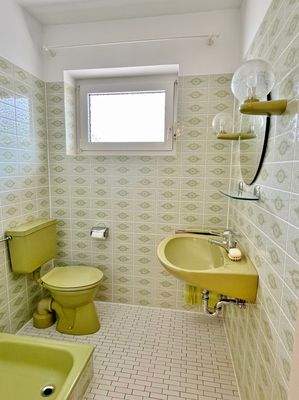 Untergeschoss: 1 Zimmer-Apartment links Pantry-Küche und Duschbad 