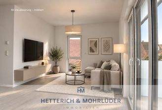 Wohnzimmer – KI-Visualisierung, möbliert