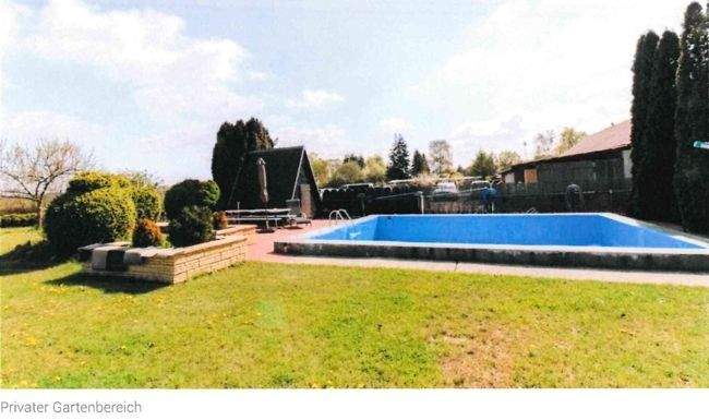 privater Gartenbereich