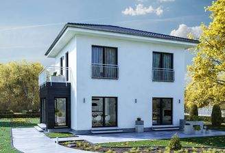 Hausansicht mit Anbauoptionen