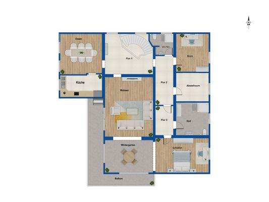 Grundriss Obergeschoss